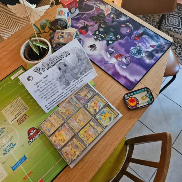 Heute und nächste Woche Mittwoch (25.6.) gibt es die erste Runde Pokèmon-Treff!

Carel und Jona freuen sich auf Euch 🤩